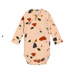Organic Zoo TERRAZZO LONG SLEEVE BODYSUIT, Size 0-3 Months